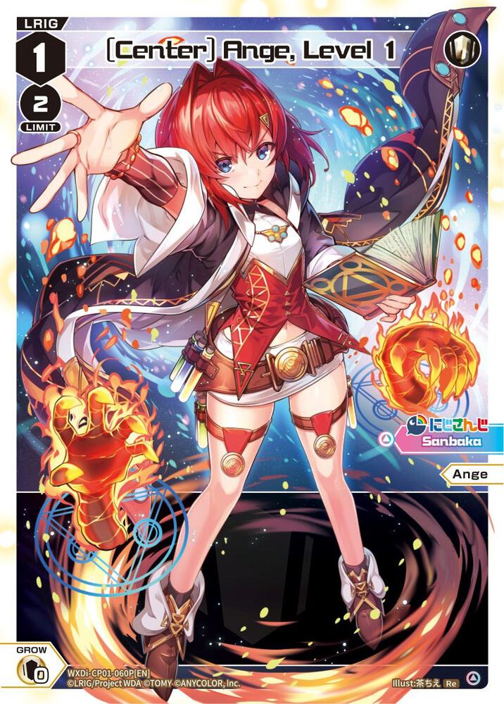 [Center] Ange, Level 1 (Parallel Foil), Collab Booster: Nijisanji Diva WXDi-CP01-060P[EN]