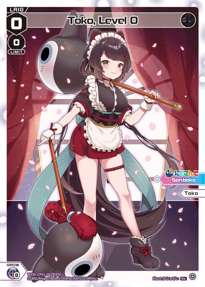 Toko, Level 0 (Parallel Foil), Collab Booster: Nijisanji Diva WXDi-CP01-062P[EN]
