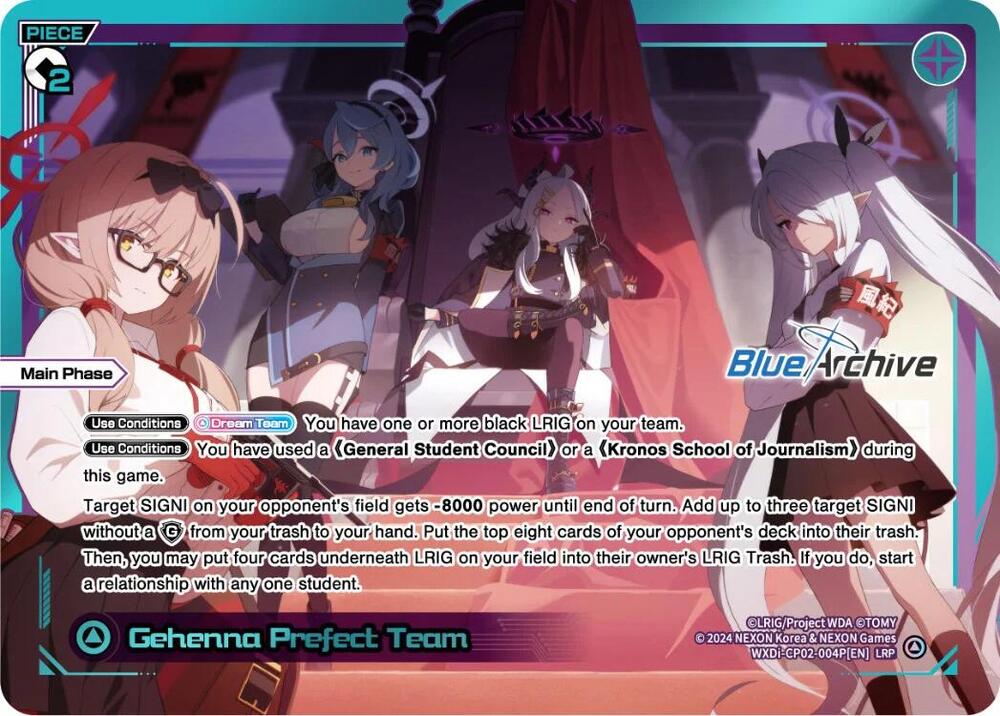 Gehenna Prefect Team (LRP), Blue Archive DIVA WXDi-CP02-004P[EN]
