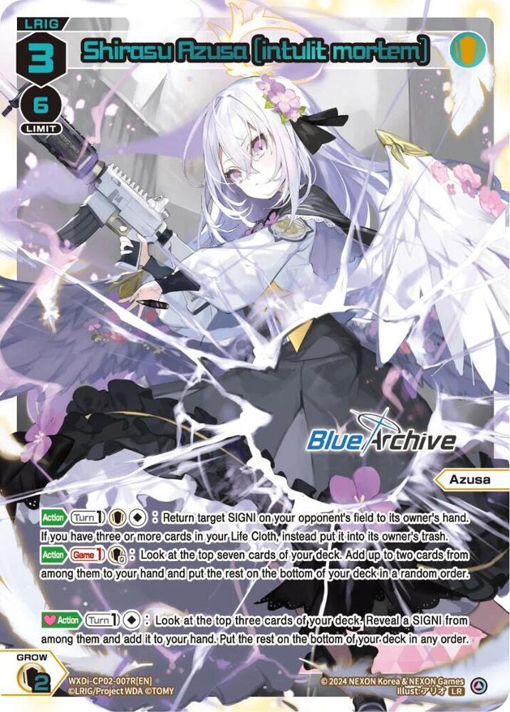 Shirasu Azusa [intulit mortem] (LR), Blue Archive DIVA WXDi-CP02-007R[EN]