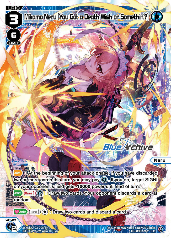 Mikamo Neru [You Got a Death Wish or Somethin'?], Blue Archive DIVA WXDi-CP02-008[EN]