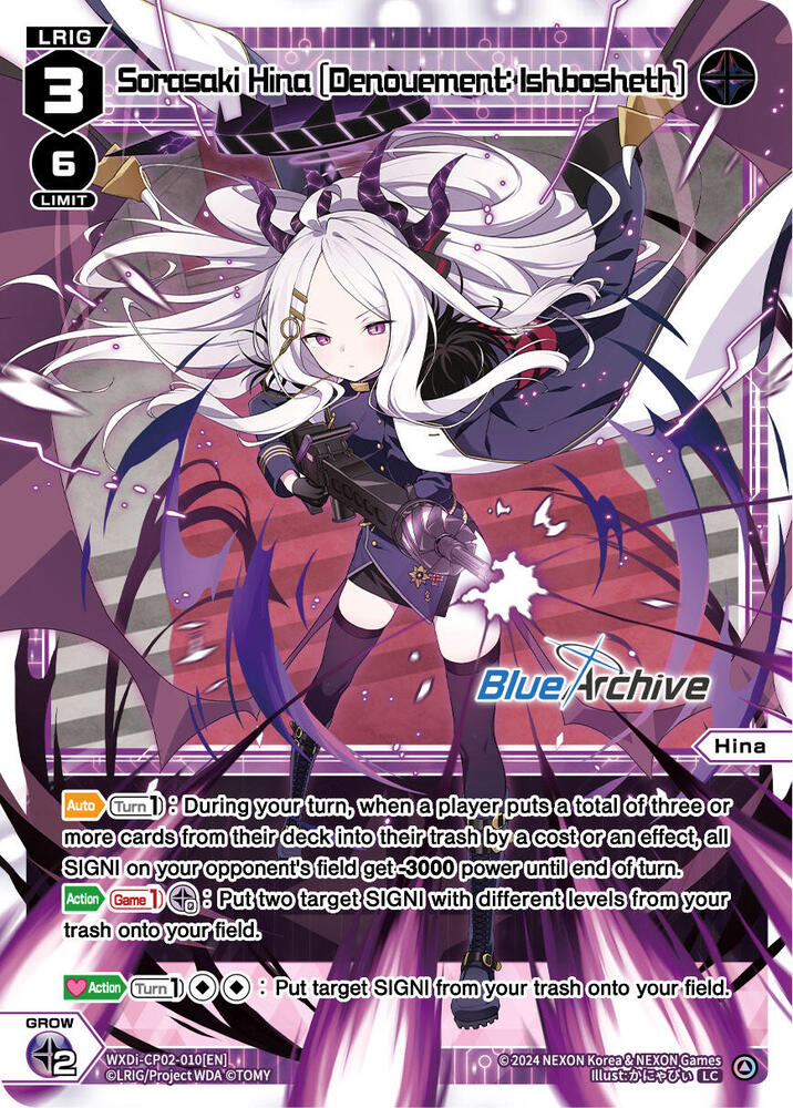 Sorasaki Hina [Denouement: Ishbosheth], Blue Archive DIVA WXDi-CP02-010[EN]
