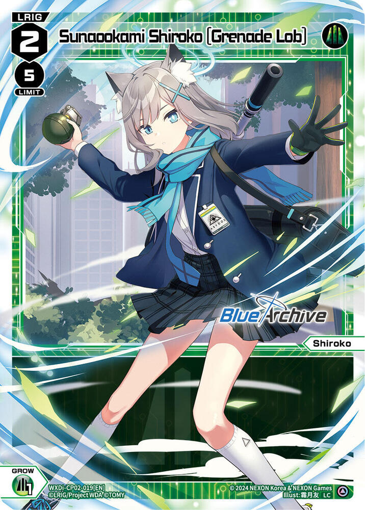 Sunaookami Shiroko [Grenade Lob], Blue Archive DIVA WXDi-CP02-019[EN]