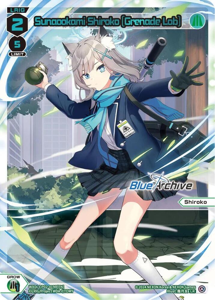 Sunaookami Shiroko [Grenade Lob] (LR), Blue Archive DIVA WXDi-CP02-019R[EN]