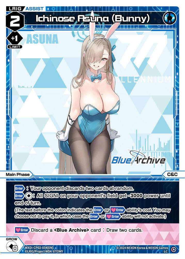 Ichinose Asuna (Bunny), Blue Archive DIVA WXDi-CP02-034[EN]