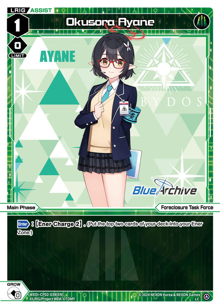 Okusora Ayane, Blue Archive DIVA WXDi-CP02-038[EN]