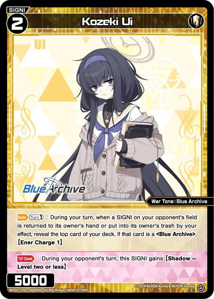 Kozeki Ui, Blue Archive DIVA WXDi-CP02-068[EN]