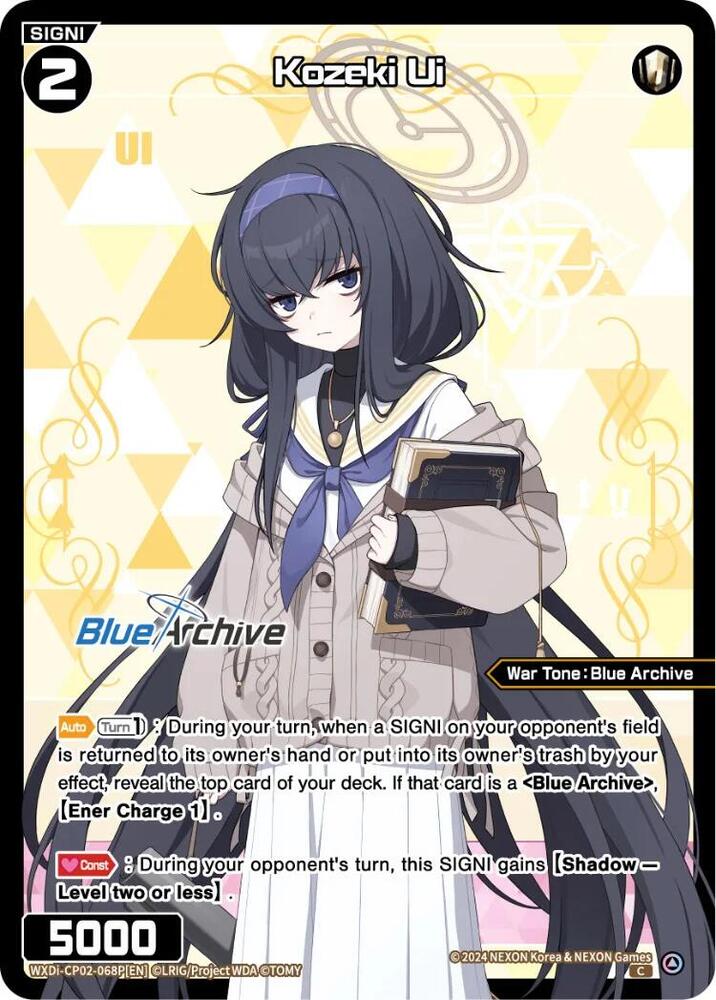 Kozeki Ui (Parallel), Blue Archive DIVA WXDi-CP02-068P[EN]