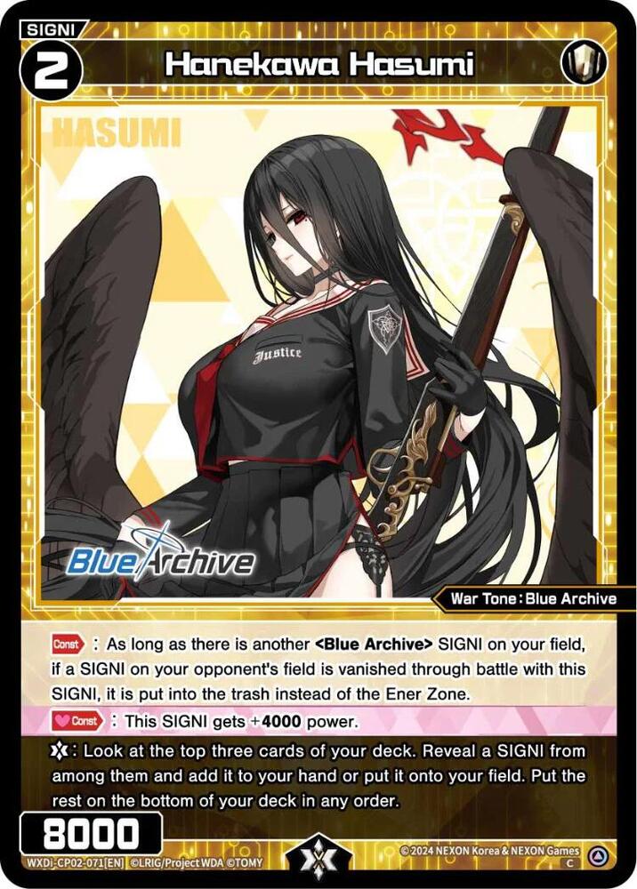 Hanekawa Hasumi, Blue Archive DIVA WXDi-CP02-071[EN]