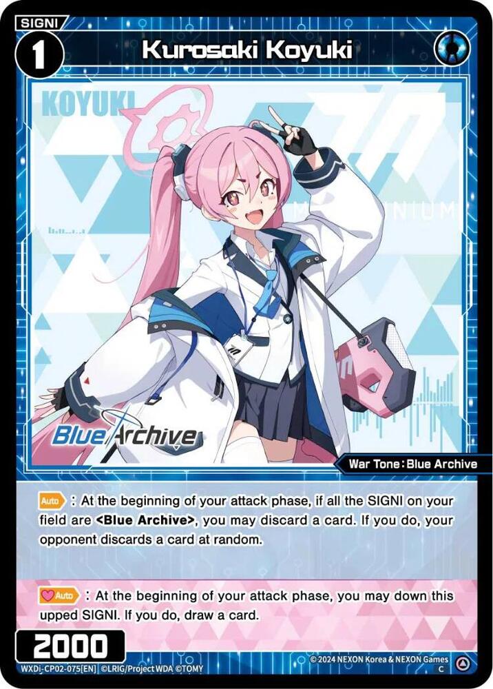 Kurosaki Koyuki, Blue Archive DIVA WXDi-CP02-075[EN]