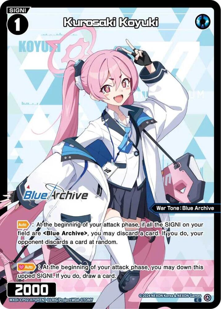 Kurosaki Koyuki (Parallel), Blue Archive DIVA WXDi-CP02-075P[EN]