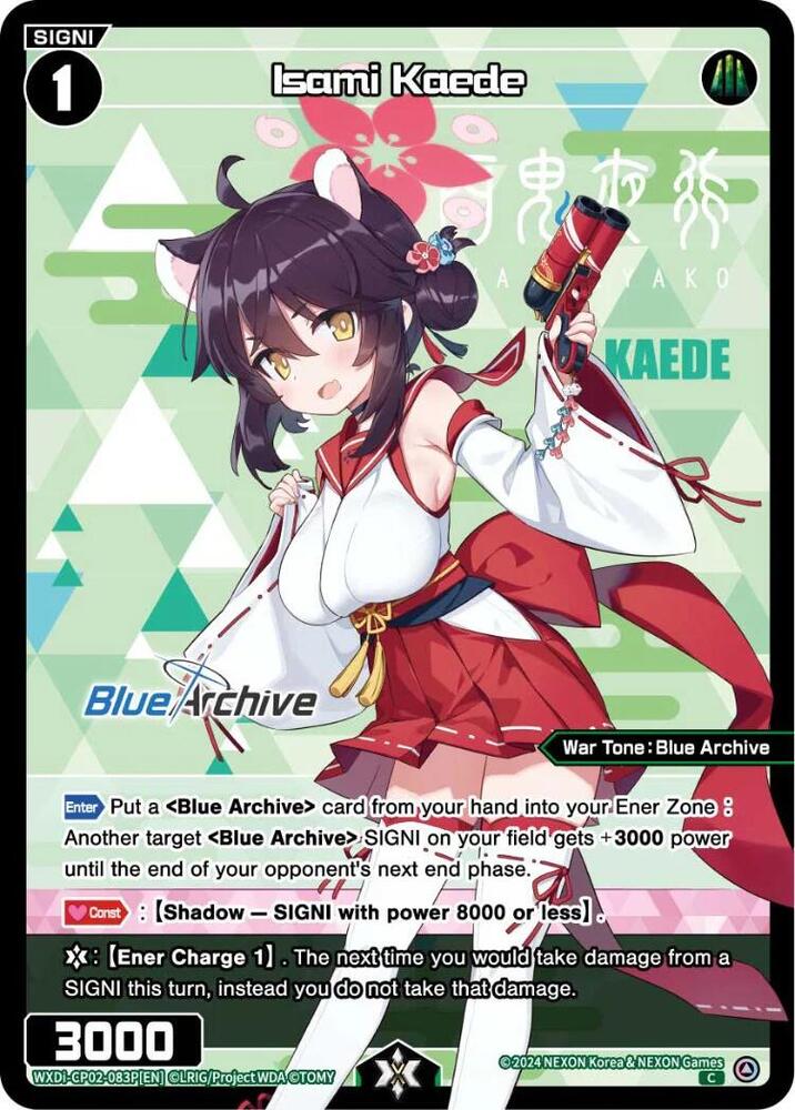 Isami Kaede (Parallel), Blue Archive DIVA WXDi-CP02-083P[EN]