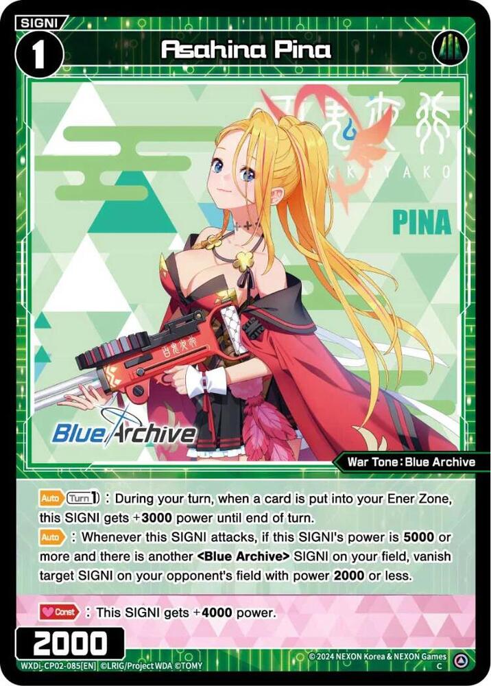 Asahina Pina, Blue Archive DIVA WXDi-CP02-085[EN]