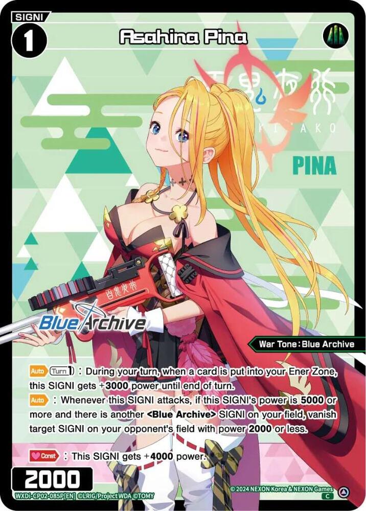 Asahina Pina (Parallel), Blue Archive DIVA WXDi-CP02-085P[EN]
