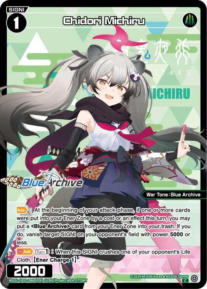 Chidori Michiru (Parallel), Blue Archive DIVA WXDi-CP02-086P[EN]