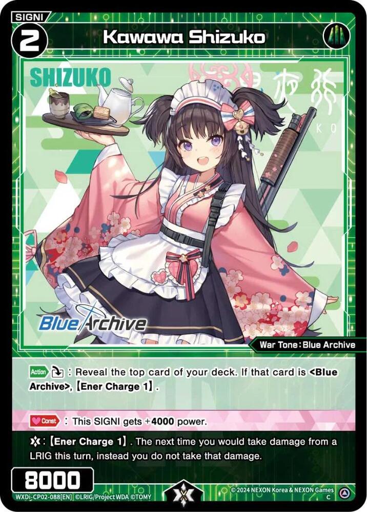Kawawa Shizuko, Blue Archive DIVA WXDi-CP02-088[EN]