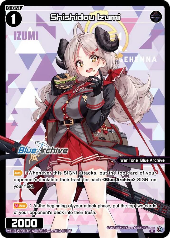 Shishidou Izumi (Parallel), Blue Archive DIVA WXDi-CP02-093P[EN]
