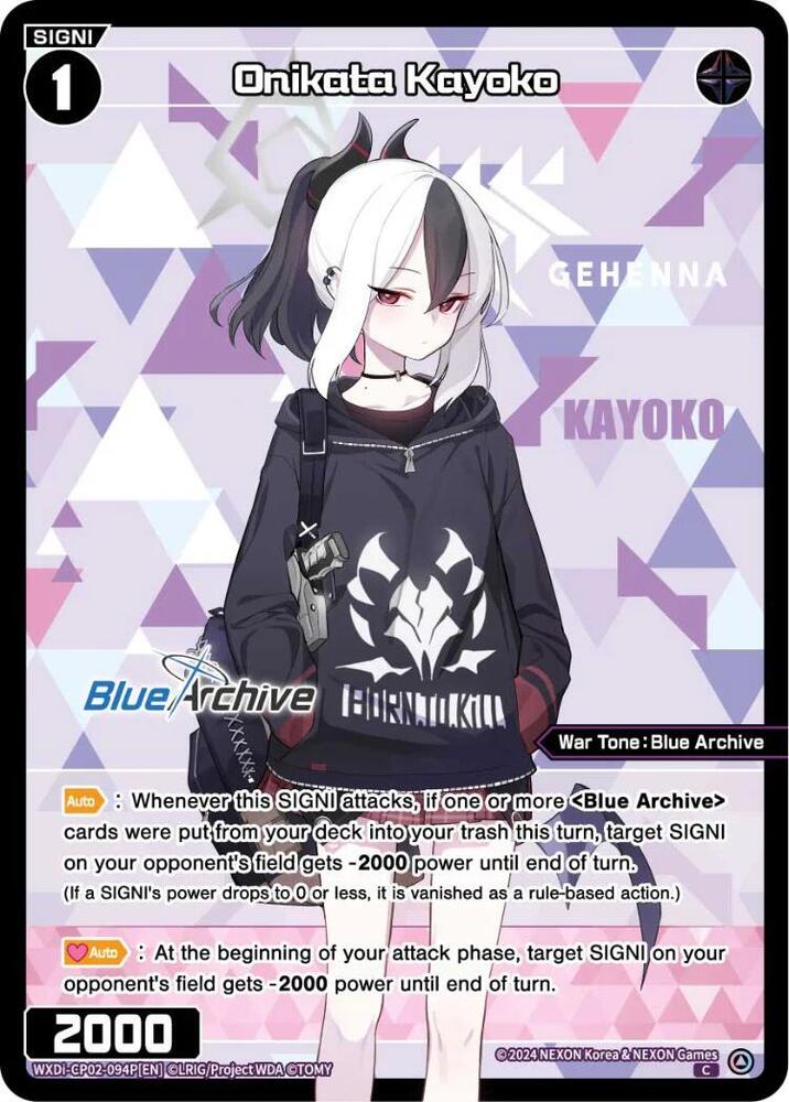 Onikata Kayoko (Parallel), Blue Archive DIVA WXDi-CP02-094P[EN]