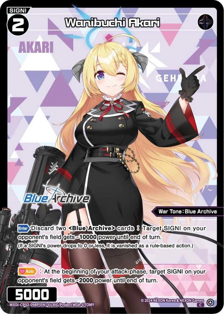 Wanibuchi Akari (Parallel), Blue Archive DIVA WXDi-CP02-098P[EN]