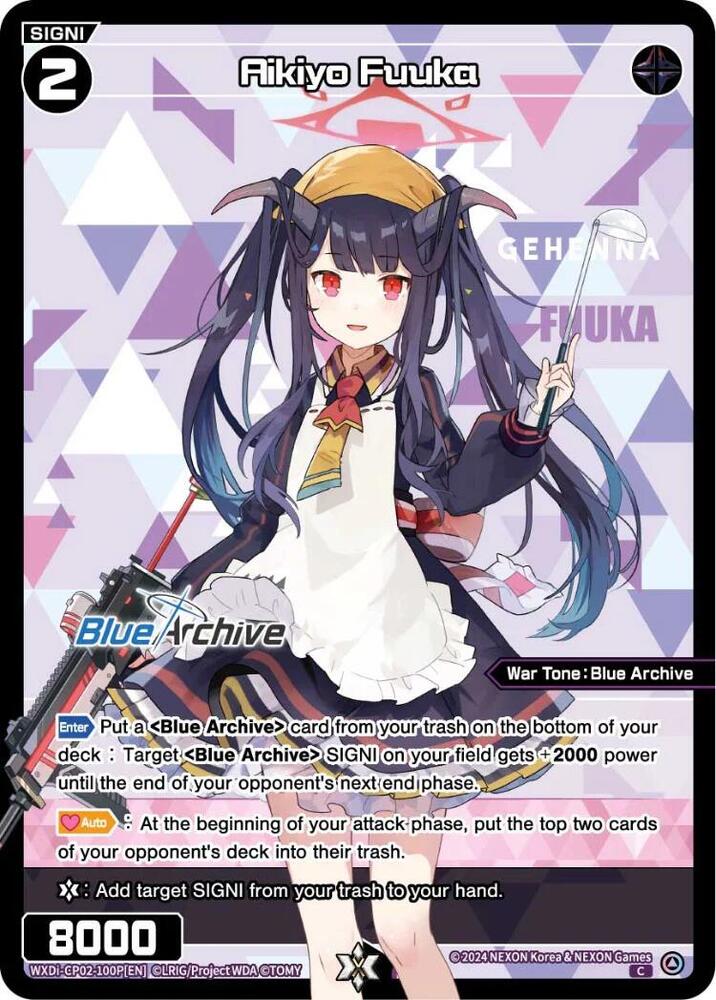 Aikiyo Fuuka (Parallel), Blue Archive DIVA WXDi-CP02-100P[EN]