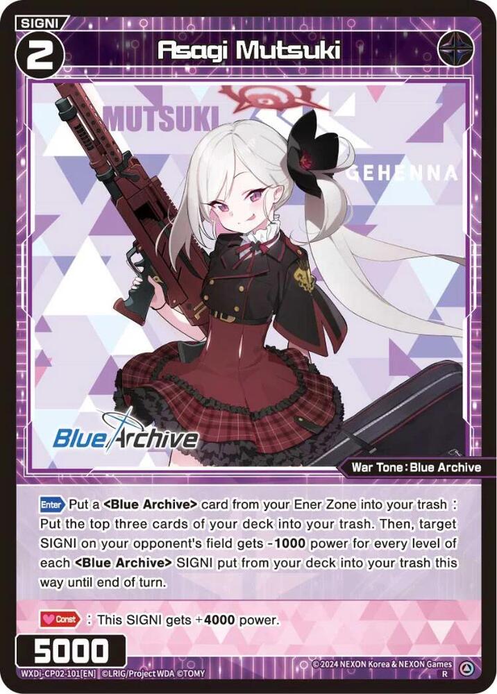 Asagi Mutsuki, Blue Archive DIVA WXDi-CP02-101[EN]