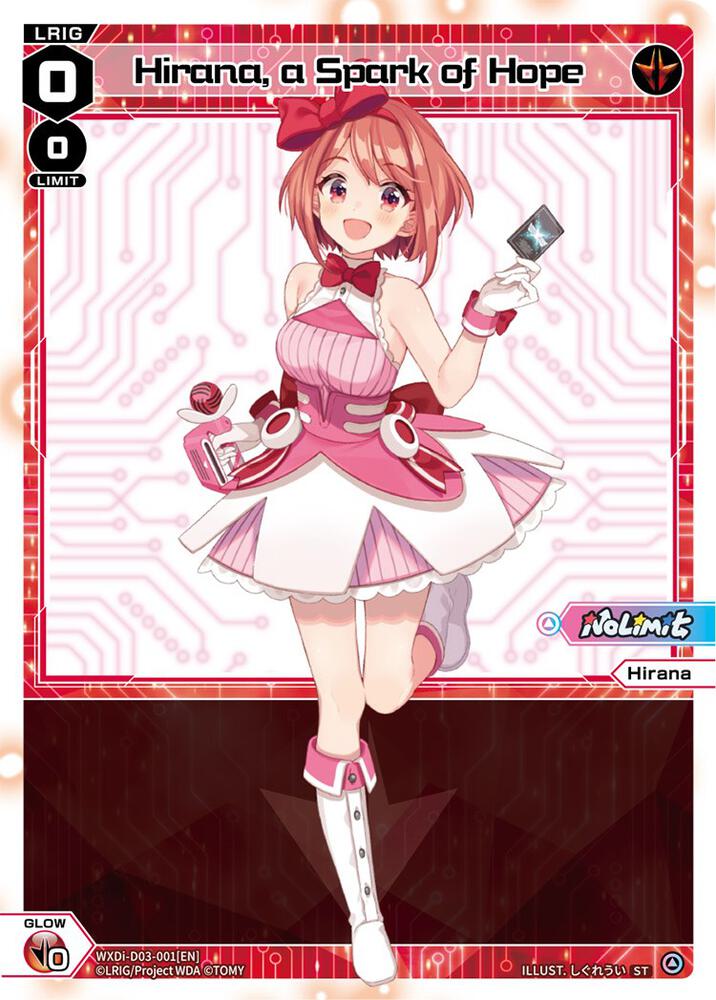 Hirana, a Spark of Hope, Diva Debut Deck D03: Rei Hirana Akino WXDi-D03-001[EN]