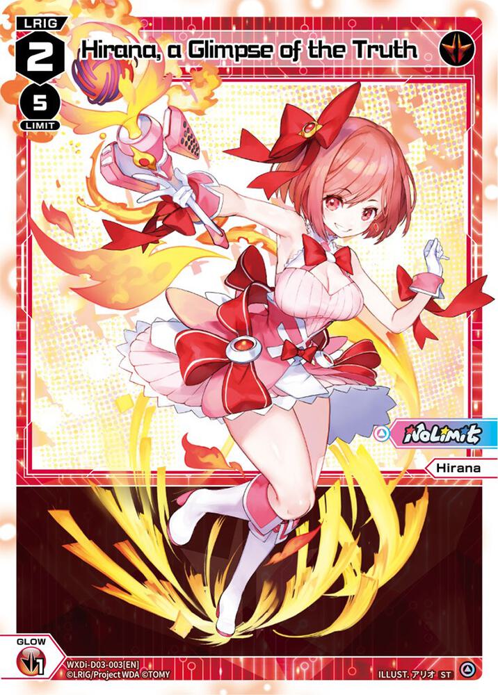 Hirana, a Glimpse of the Truth, Diva Debut Deck D03: Rei Hirana Akino WXDi-D03-003[EN]