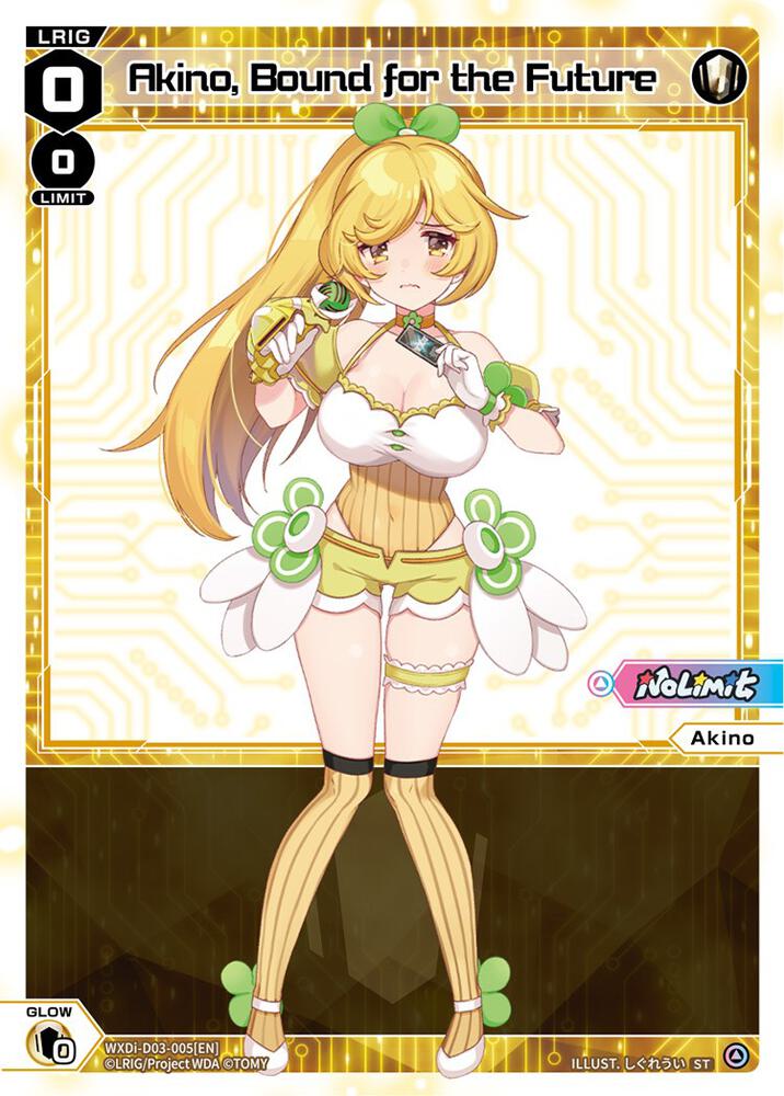 Akino, Bound for the Future, Diva Debut Deck D03: Rei Hirana Akino WXDi-D03-005[EN]