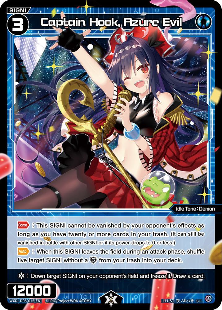 Captain Hook, Azure Evil, Diva Debut Deck D05: Bang Tamago Nova WXDi-D05-015[EN]