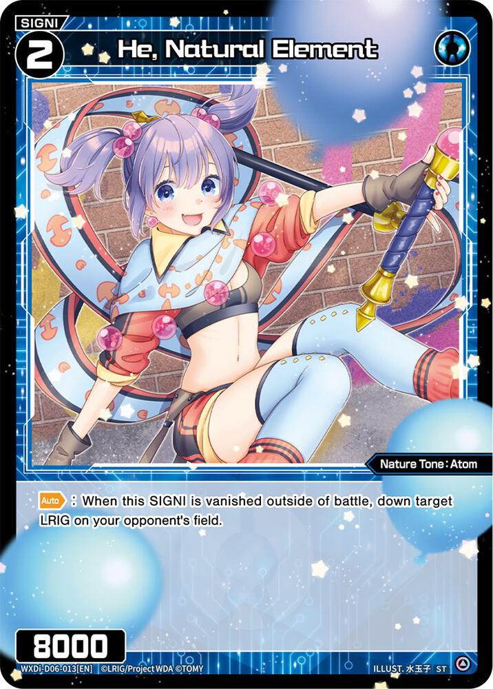 He, Natural Element, Diva Debut Deck D06: Sanga Muzica Madoka WXDi-D06-013[EN]