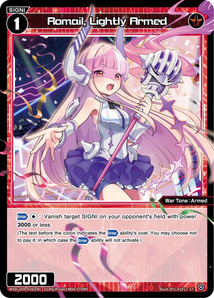 Romail, Lightly Armed, Super Diva Deck: Double Heroines WXDi-D09-H26[EN]