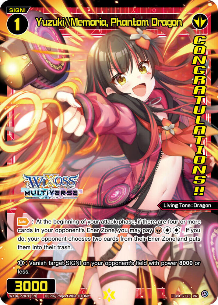 Yuzuki//Memoria, Phantom Dragon (April 2024) (Winner), Promo Cards WXDi-P0287P[EN]