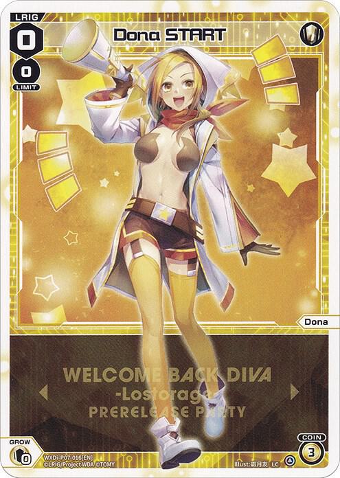 Dona START (Prerelease Party), Promo Cards WXDi-P07-016[EN]