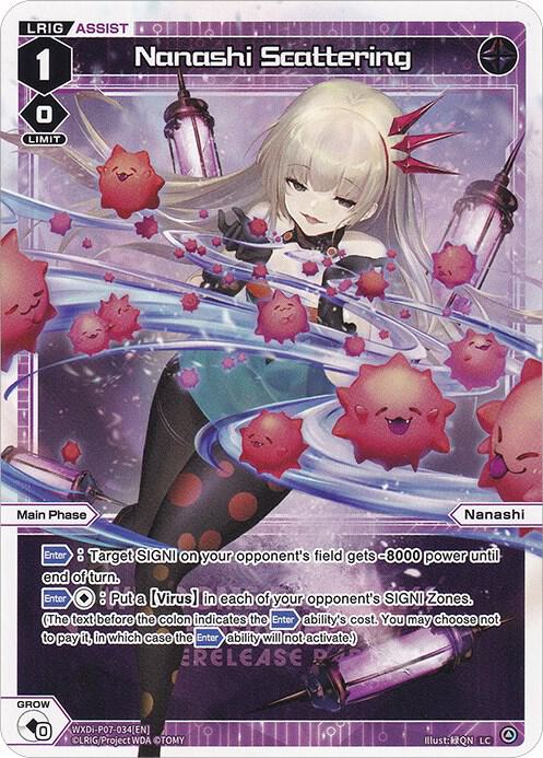 Nanashi Scattering (Prerelease Party), Promo Cards WXDi-P07-034[EN]