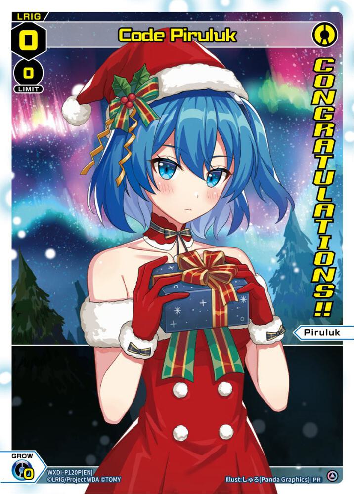 Code Piruluk (December 2022) (Winner), Promo Cards WXDi-P120P[EN]