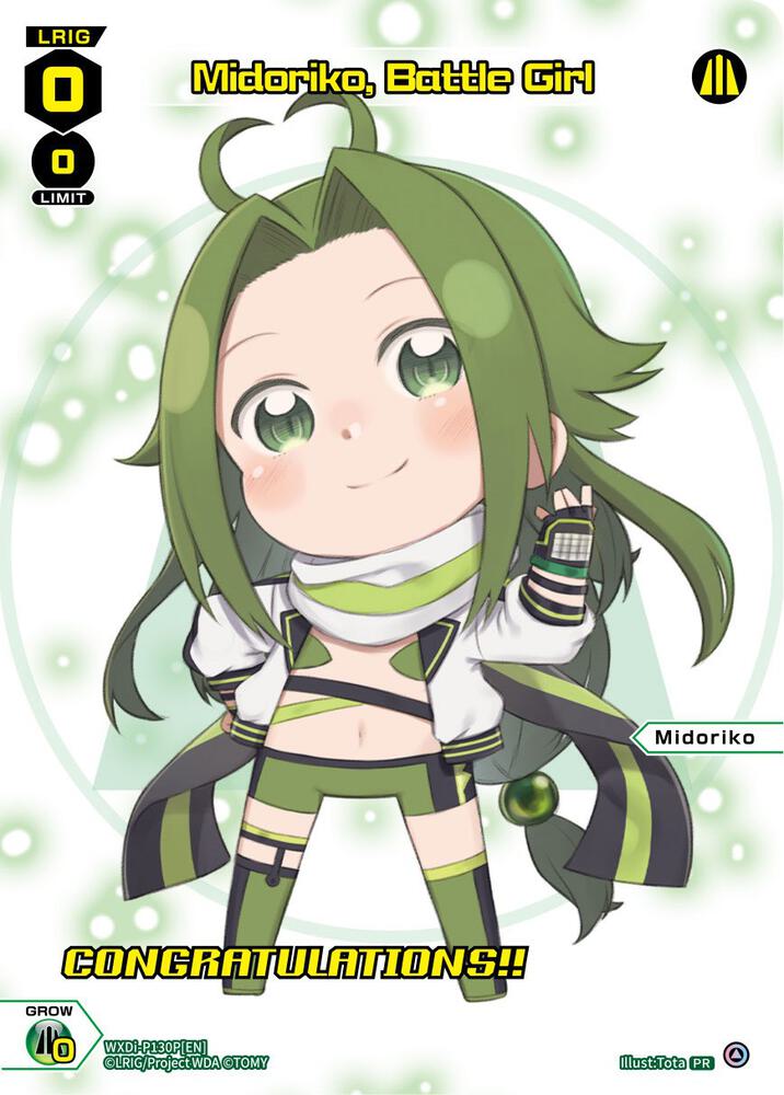 Midoriko, Battle Girl (January 2023) (Winner), Promo Cards WXDi-P130P[EN]