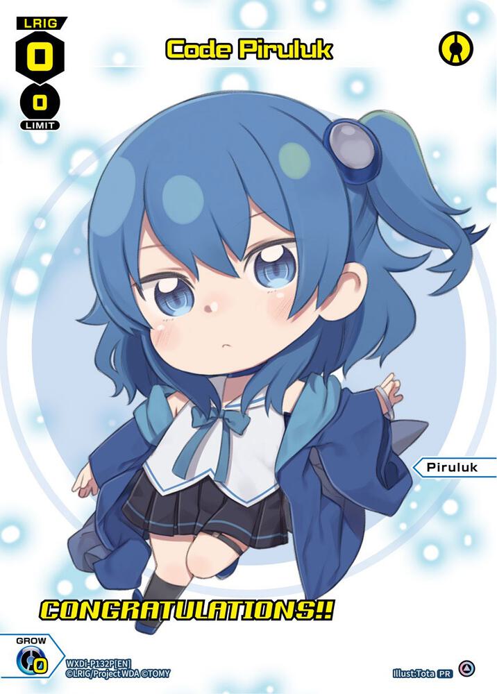 Code Piruluk (January 2023) (Winner), Promo Cards WXDi-P132P[EN]