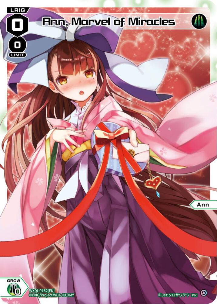 Ann, Marvel of Miracles (Valentine 2023), Promo Cards WXDi-P152[EN]