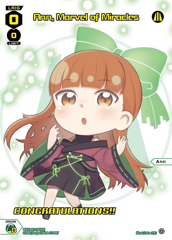 Ann, Marvel of Miracles (May 2023) (Winner), Promo Cards WXDi-P173P[EN]