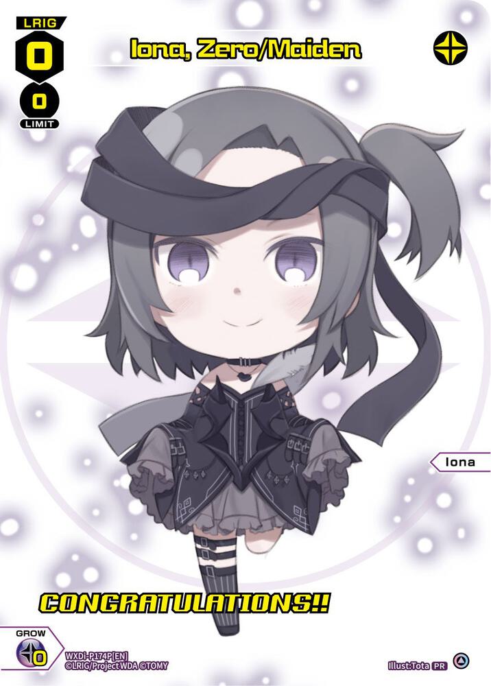 Iona, Zero/Maiden (May 2023) (Winner), Promo Cards WXDi-P174P[EN]