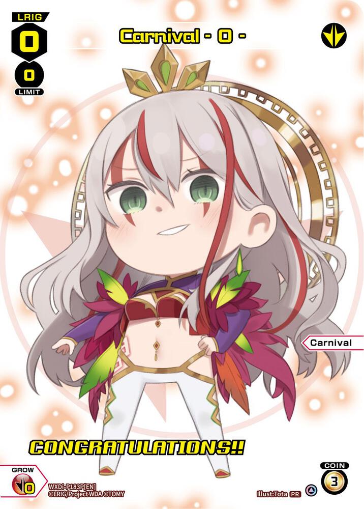 Carnival - 0 - (July 2023) (Winner), Promo Cards WXDi-P183P[EN]