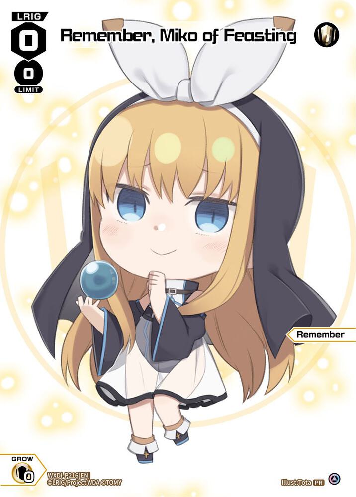 Remember, Miko of Feasting (September 2023), Promo Cards WXDi-P216[EN]