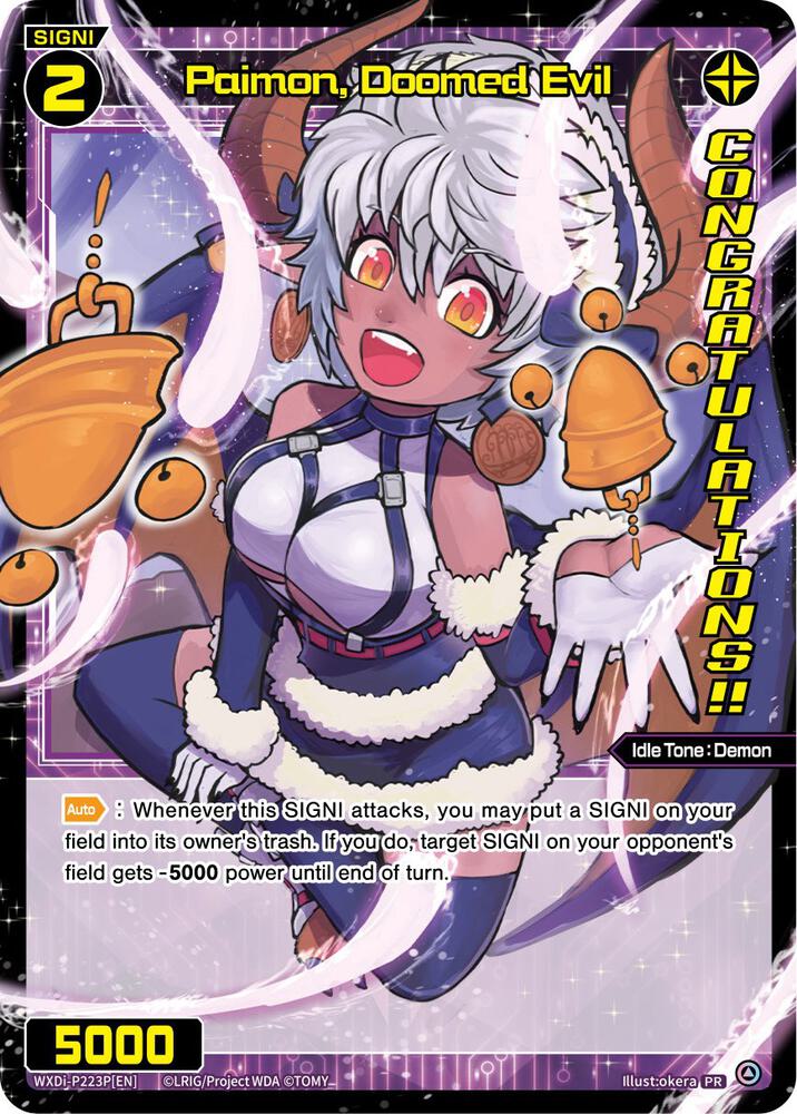 Paimon, Doomed Evil (October 2023) (Winner), Promo Cards WXDi-P223P[EN]
