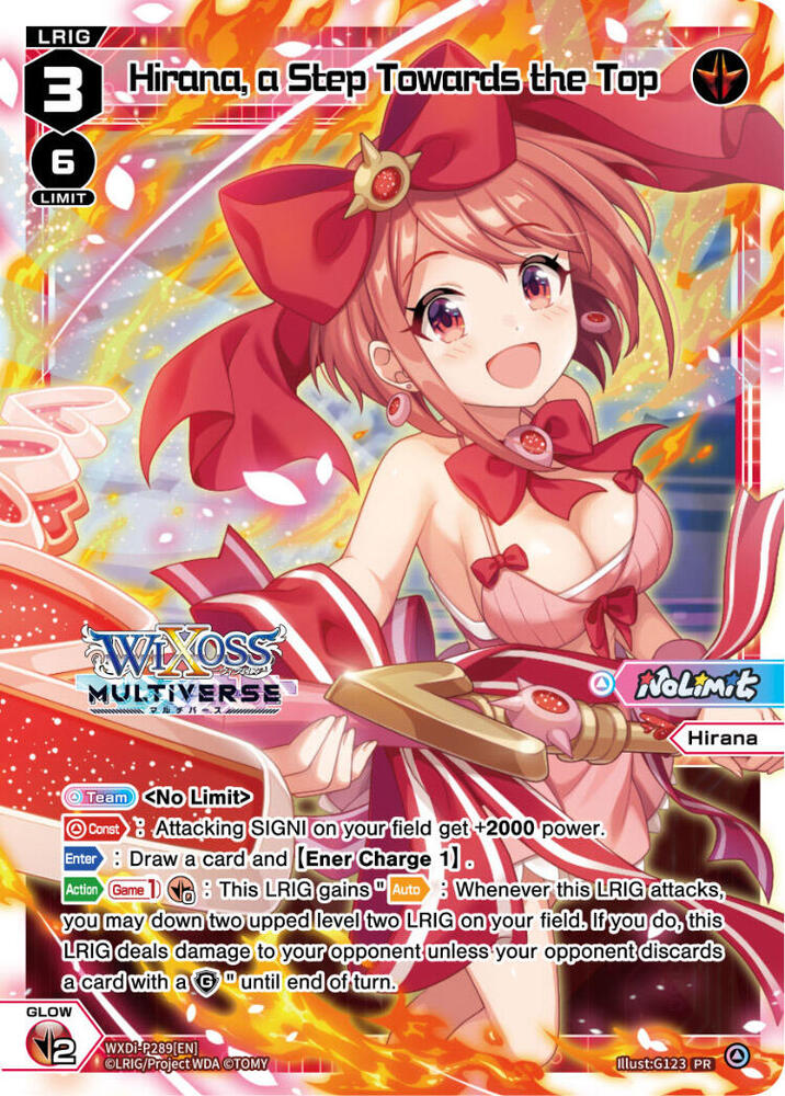 Hirana, a Step Towards the Top (April 2024), Promo Cards WXDi-P289[EN]