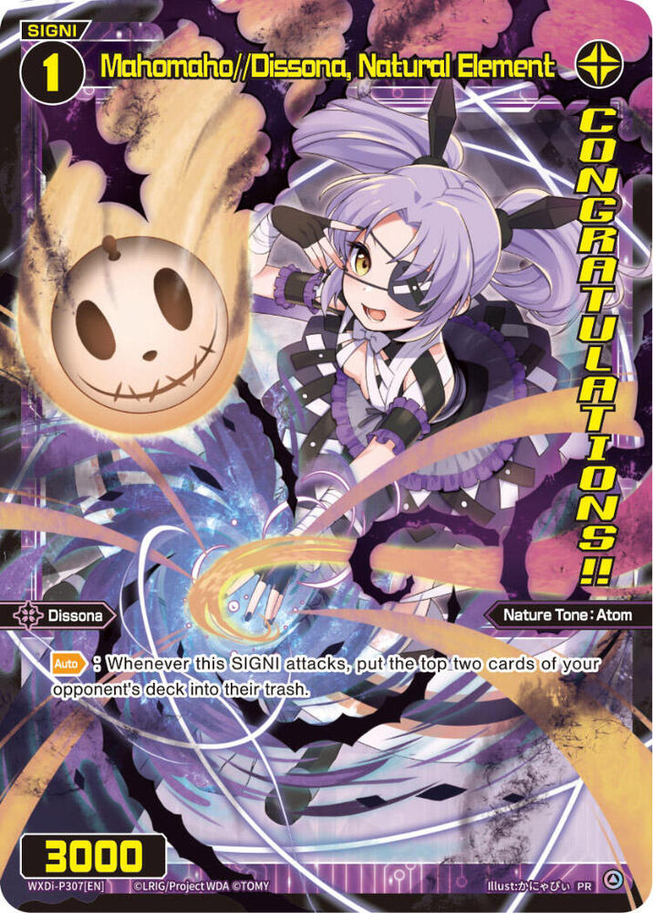 Mahomaho//Dissona, Natural Element (Dissona Festival 2024), Promo Cards WXDi-P307[EN]