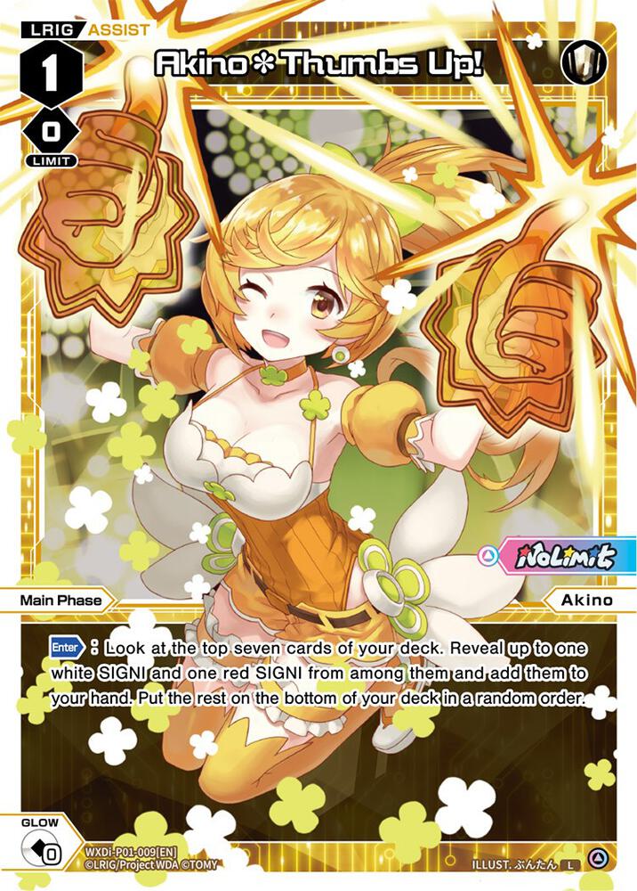 Akino*Thumbs Up!, Glowing Diva WXDi-P01-009[EN]