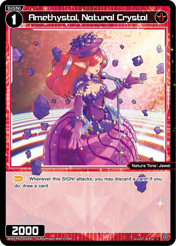 Amethystal, Natural Crystal, Glowing Diva WXDi-P01-055[EN]