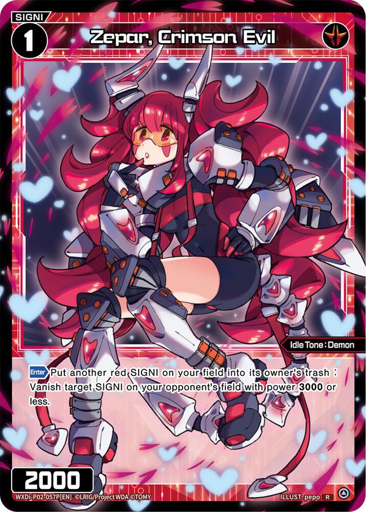 Zepar, Crimson Evil (Parallel Foil), Changing Diva WXDi-P02-057P[EN]