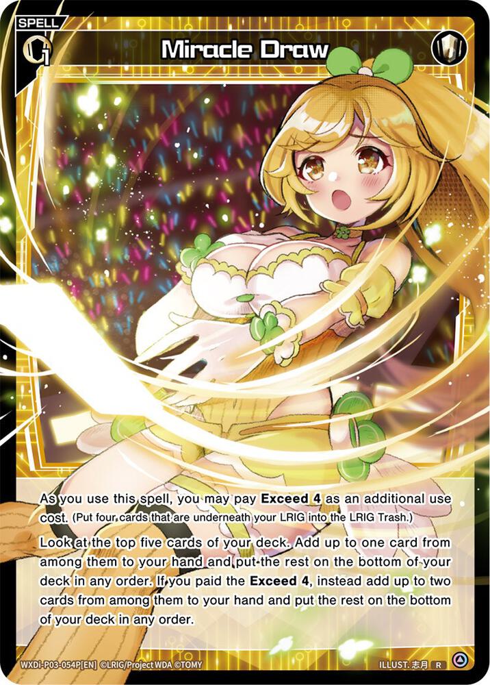 Miracle Draw (Parallel Foil), Standup Diva WXDi-P03-054P[EN]