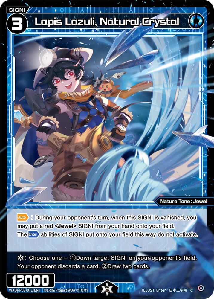 Lapis Lazuli, Natural Crystal, Standup Diva WXDi-P03-071[EN]